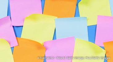 Image showing multiple blank post-it notes.