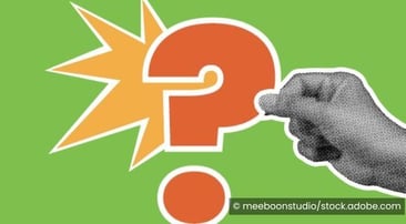 composite image of a hand holding a question mark