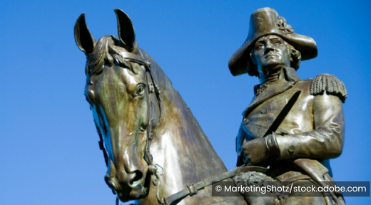Statue of George Washington on a horse